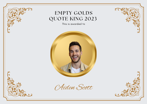 Empty Golds Quote King #1